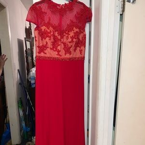 Red Mac Duggal Prom Dress